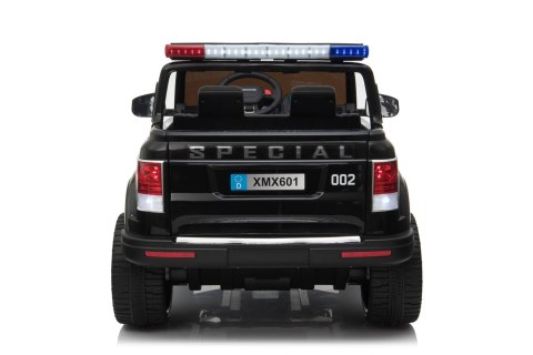 JEEP POLICJA 4X4, 2x12V Z AMORTYZATORAMI, PILOT, REDUKTOR/ XMX-601