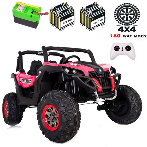 MEGA AUTO BUGGI 4X4 , PANEL , MIĘKKIE KOŁA EVA, MIĘKKIE SIEDZENIE FULL OPCJA 2X 12V/XMX603