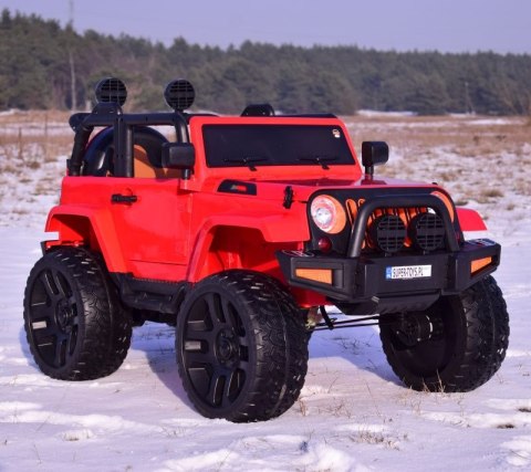 MEGA JEEP 4X4, MIĘKKIE KOŁA, MIĘKKIE SIEDZENIE, FUNKCJA BUJANIA SUPER HIT/LT828