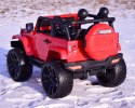 MEGA JEEP 4X4, MIĘKKIE KOŁA, MIĘKKIE SIEDZENIE, FUNKCJA BUJANIA SUPER HIT/LT828