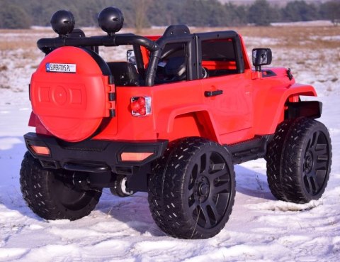 MEGA JEEP 4X4, MIĘKKIE KOŁA, MIĘKKIE SIEDZENIE, FUNKCJA BUJANIA SUPER HIT/LT828