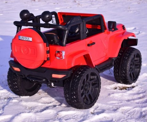 MEGA JEEP 4X4, MIĘKKIE KOŁA, MIĘKKIE SIEDZENIE, FUNKCJA BUJANIA SUPER HIT/LT828