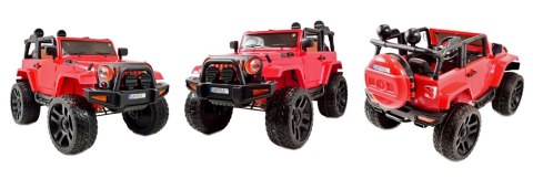 MEGA JEEP 4X4, MIĘKKIE KOŁA, MIĘKKIE SIEDZENIE, FUNKCJA BUJANIA SUPER HIT/LT828