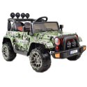 MEGA JEEP FULLTIME, NAPĘD 4X4, 1X12V ,WOLNY START/ MIĘKKIE KOŁA, FUNKCJA BUJANIA EXCLUSIVE LAKIER/7588