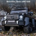 MEGA POJAZD- ORYGINALNY MERCEDES G63, NAPĘD 6X6, MIĘKKIE KOŁA, MIĘKKIE SIEDZENIE, SIEDZENIE DLA RODZICA, 12V 14AH/SX-1888