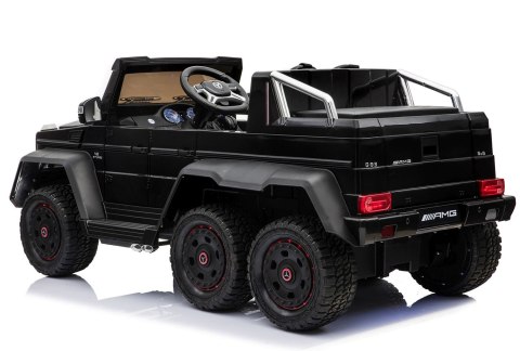 MEGA POJAZD- ORYGINALNY MERCEDES G63, NAPĘD 6X6, MIĘKKIE KOŁA, MIĘKKIE SIEDZENIE, SIEDZENIE DLA RODZICA, 12V 14AH/SX-1888
