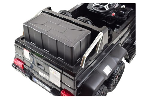 MEGA POJAZD- ORYGINALNY MERCEDES G63, NAPĘD 6X6, MIĘKKIE KOŁA, MIĘKKIE SIEDZENIE, SIEDZENIE DLA RODZICA, 12V 14AH/SX-1888