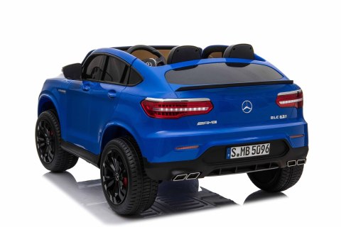 MERCEDES GLC 63S LICENCJA, 4X4, 2x12V, MIĘKKIE KOŁA EVA, MIĘKKIE SIEDZENIE, WALIZKA, FULL OPCJA/XMX608