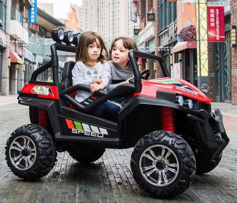 MEGA BUGGY 4X4 2x12V SPEED NEW DLA 2 DZIECI, MĘKKIE KOŁA, MIĘKKIE SIEDZENIA/S2588
