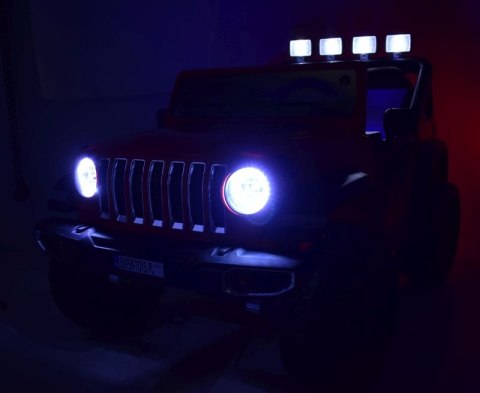 MEGA DZIP DLA 2 DZIECI, 4X4, FUNKCJA BUJANIA, AMORTYZATORY, KIERUNKOWSKAZY,KONTROLKI W KOKPICIE/LT518