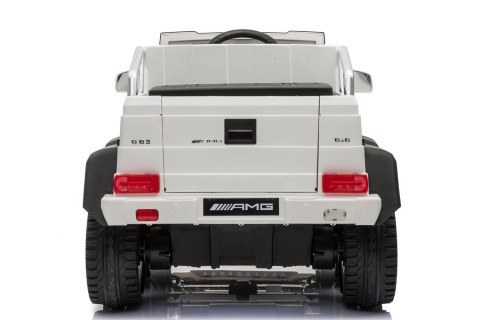 MEGA POJAZD- ORYGINALNY MERCEDES G63, NAPĘD 6X6, MIĘKKIE KOŁA, MIĘKKIE SIEDZENIE, SIEDZENIE DLA RODZICA, 12v14AH/SX-1888