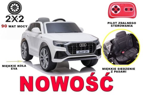 ORYGINALNE AUDI Q8 W NAJLEPSZEJ OPCJI, MIĘKKIE KOŁA, MIĘKKIE SIEDZENIE/JJ2066