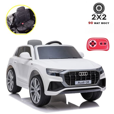 ORYGINALNE AUDI Q8 W NAJLEPSZEJ OPCJI, MIĘKKIE KOŁA, MIĘKKIE SIEDZENIE/JJ2066