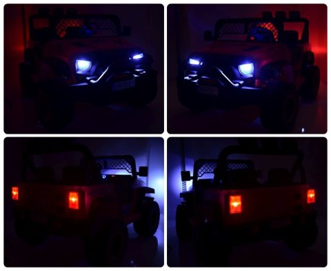 OLBRZYMI, SUPER MOCNY JEEP GEOLAND - 24V - 800 WAT, MIĘKKIE KOŁA, MIĘKKIE SIEDZENIE/BRD-2108