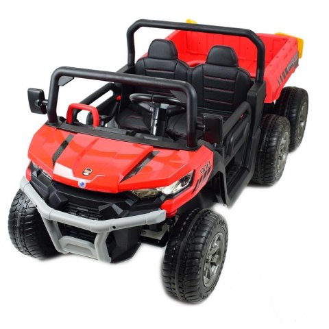 BUGGY 6 KOŁOWY DLA 2 DZIECI, ELEKTRYCZNA WYWROTKA, MIĘKKIE KOŁA, MIĘKKIE SIEDZENIE, 400 WAT/XMX623B