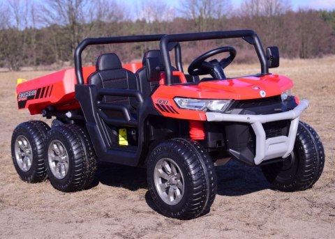 BUGGY 6 KOŁOWY DLA 2 DZIECI, ELEKTRYCZNA WYWROTKA, MIĘKKIE KOŁA, MIĘKKIE SIEDZENIE, 400 WAT/XMX623B