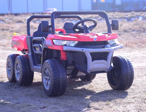 BUGGY 6 KOŁOWY DLA 2 DZIECI, ELEKTRYCZNA WYWROTKA, MIĘKKIE KOŁA, MIĘKKIE SIEDZENIE, 400 WAT/XMX623B