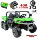 BUGGY 6 KOŁOWY DLA 2 DZIECI, ELEKTRYCZNA WYWROTKA, MIĘKKIE KOŁA, MIĘKKIE SIEDZENIE, 400 WAT/XMX623B