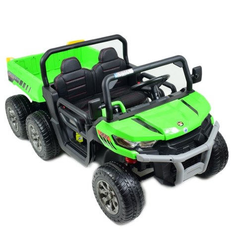 BUGGY 6 KOŁOWY DLA 2 DZIECI, ELEKTRYCZNA WYWROTKA, MIĘKKIE KOŁA, MIĘKKIE SIEDZENIE, 400 WAT/XMX623B