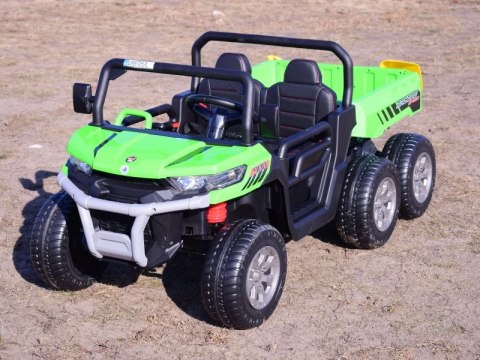 BUGGY 6 KOŁOWY DLA 2 DZIECI, ELEKTRYCZNA WYWROTKA, MIĘKKIE KOŁA, MIĘKKIE SIEDZENIE, 400 WAT/XMX623B