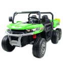 BUGGY 6 KOŁOWY DLA 2 DZIECI, ELEKTRYCZNA WYWROTKA, MIĘKKIE KOŁA, MIĘKKIE SIEDZENIE, 400 WAT/XMX623B