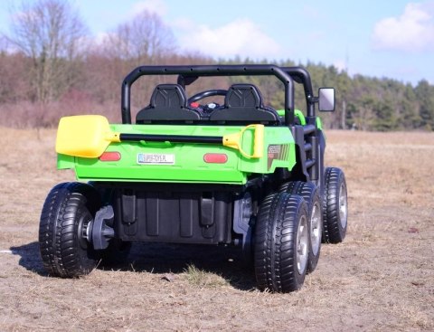 BUGGY 6 KOŁOWY DLA 2 DZIECI, ELEKTRYCZNA WYWROTKA, MIĘKKIE KOŁA, MIĘKKIE SIEDZENIE, 400 WAT/XMX623B