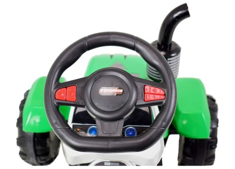 TRAKTOR NA AKUMULATOR Z PRZYCZEPĄ, MIĘKKIE SIEDZENIE,/698-RC