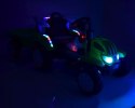 TRAKTOR NA AKUMULATOR Z PRZYCZEPĄ, MIĘKKIE SIEDZENIE,/698-RC