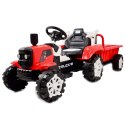 TRAKTOR NA AKUMULATOR Z PRZYCZEPĄ, MIĘKKIE SIEDZENIE, PILOT/HSD6601-RC