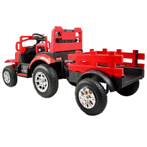 MEGA TRAKTOR LARGE Z PRZYCZEPĄ, POMPOWANE KOŁA, PILOT, FUNKCJA BUJANIA/SH6688