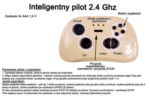 MEGA TRAKTOR LARGE Z PRZYCZEPĄ, POMPOWANE KOŁA, PILOT, FUNKCJA BUJANIA/SH6688