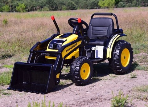 MEGA TRAKTOR Z ŁYŻKĄ - ŁADOWARKĄ. MIĘKKIE SIEDZENIE, PILOT, RADIO FM/HL389