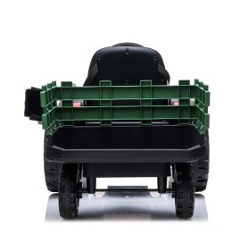 WIELKI TRAKTOR NA AKUMULATOR Z PRZYCZEPĄ, MIĘKKIE KOŁA, MIĘKKIE SIEDZENIE/BDM0925
