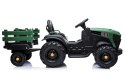 WIELKI TRAKTOR NA AKUMULATOR Z PRZYCZEPĄ, MIĘKKIE KOŁA, MIĘKKIE SIEDZENIE/BDM0925