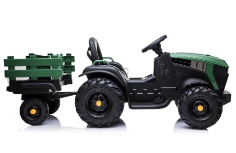 WIELKI TRAKTOR NA AKUMULATOR Z PRZYCZEPĄ, MIĘKKIE KOŁA, MIĘKKIE SIEDZENIE/BDM0925