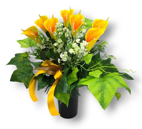 BUKIET KALIE WKŁAD DO WAZONU FLAKONU STROIK NA GRÓB CMENTARZ