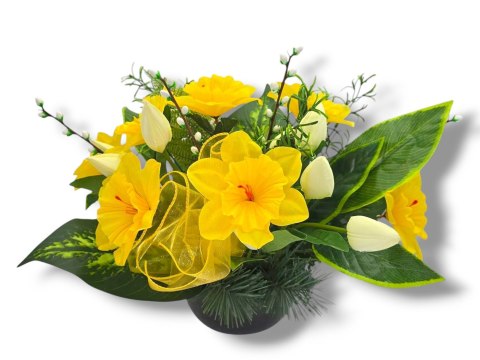 STROIK KOMPOZYCJA KWIATOWA MISA Z OBCIĄŻENIEM NA CMENTARZ GRÓB