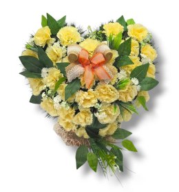 STROIK SERCE NA CMENTARZ GRÓB NAGROBNA KOMPOZYCJA KWIATOWA