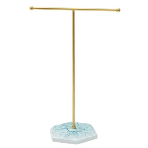 ZŁOTY EKSPOZYTOR STOJAK ORGANIZER NA NASZYJNIKI BRANSOLETKI BIŻUTERIĘ