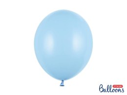 Balony lateksowe Strong, Niebieskie, Pastel Baby Blue, 30cm, 50 szt.