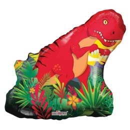 Balon Foliowy Czerwony Dinozaur, 72cm