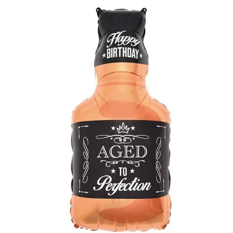 Balon foliowy urodzinowy, Butelka Whisky, 76 cm
