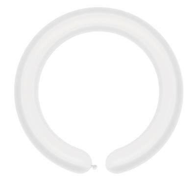 Balony do modelowania E260, Rurki Animator, Białe, 115 cm 100 szt.