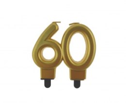 Świeczka na tort 60 urodziny, liczba „60