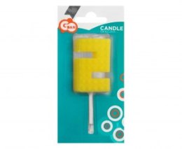 Świeczka urodzinowa Klocki, cyfra 2, wys. 5.5 cm