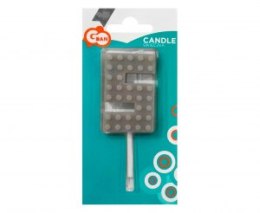 Świeczka urodzinowa Klocki, cyfra 5, wys. 5.5 cm