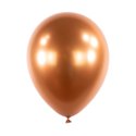 Balony lateksowe Bursztynowe, Decorator Satin Luxe Chrome Amber, 28cm, 50 szt.