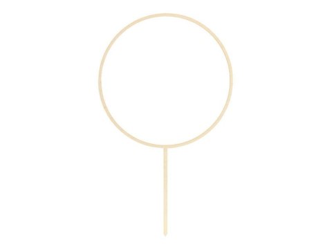 Topper drewniany Obręcz, 24,5 cm