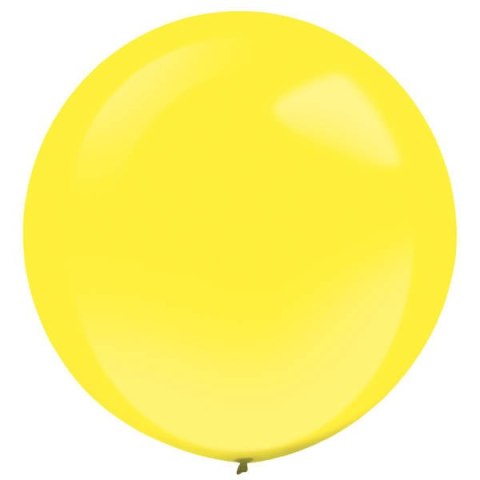 Balony lateksowe Żółte, Decorator Standard Yellow Sunshine, 61cm, 4 szt.