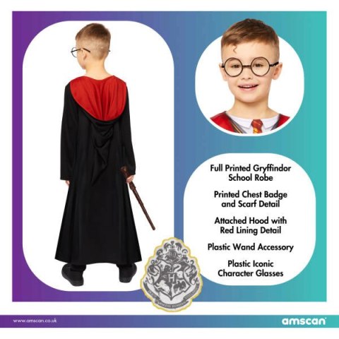 Strój, Kostium przebranie Harry Potter Deluxe 4-6 lat
